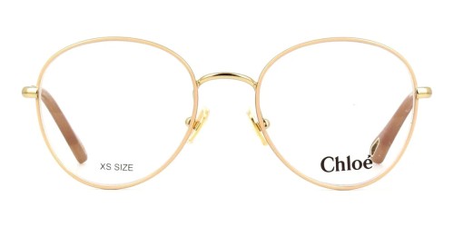 Chloé CH0021O - 009 - 50 Brillenfassungen Gold Kissenform (Abgerundet)