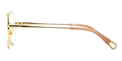 Chloé CH0021O - 009 - 50 Brillenfassungen Gold Kissenform (Abgerundet)