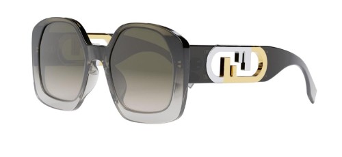 Fendi FE40048F - 50F - 54 Sonnenbrillen Grau Eckig