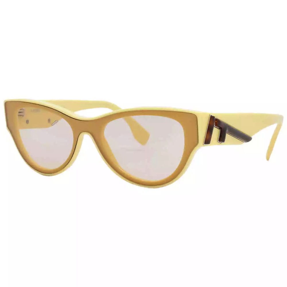 Fendi FE40135I - 39E - 139 Sonnenbrillen Braun Cat Eye