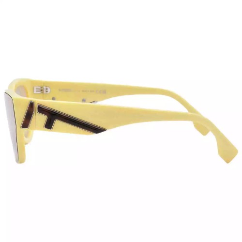 Fendi FE40135I - 39E - 139 Sonnenbrillen Braun Cat Eye