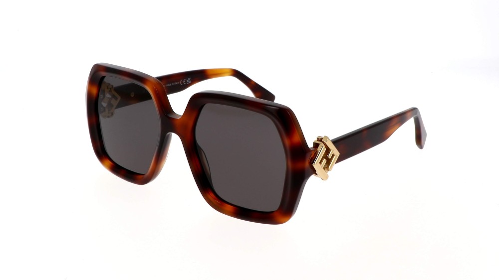 Fendi FE40139F - 53A - 54 Sonnenbrillen Havanna Eckig
