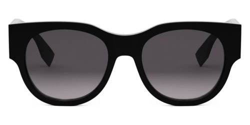 Fendi FE40147I - 01B - 53 Sonnenbrillen Schwarz Rund