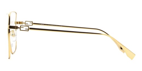Fendi FE50084U - 030 - 56 Brillenfassungen Gold Eckig