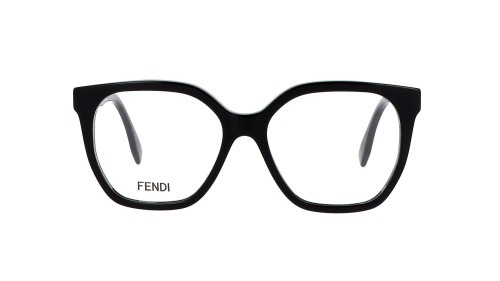 Fendi FE50087I - 001 - 54 Brillenfassungen Schwarz Eckig