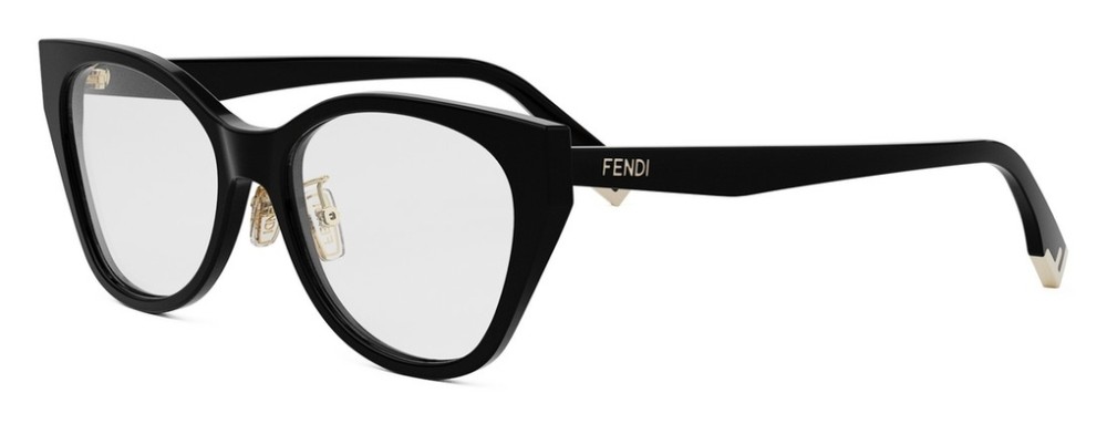 Fendi FE50120F - 001 - 54 Brillenfassungen Schwarz Cat Eye