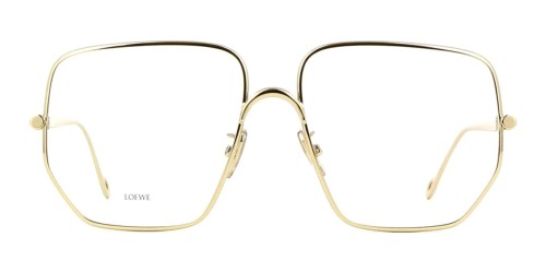 Loewe LW50079U - 032 - 58 Brillenfassungen Gold Eckig