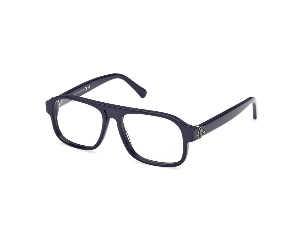 Moncler ML5198 - 090 - 54 Brillenfassungen Blau Pilot (Aviator)