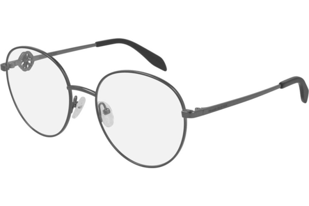 Alexander McQueen AM0291O - 001 - 55 Brillenfassungen Silber Rund