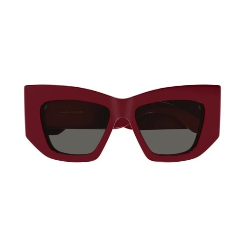 Alexander McQueen AM0448S - 003 - 53 Sonnenbrillen Rot Eckig