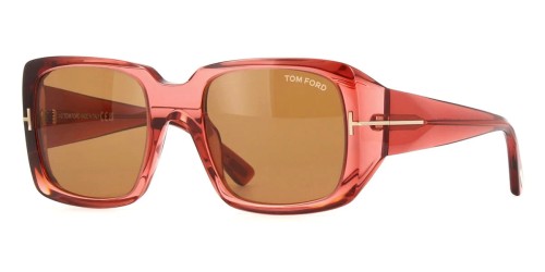 Tom Ford FT1035 RYDER-02 - 72E - 51 Sonnenbrillen Rosa Eckig