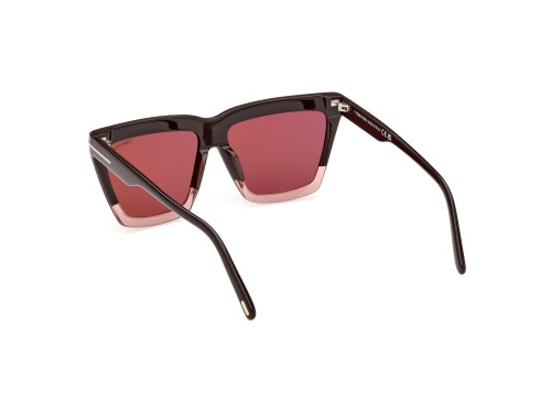 Tom Ford FT1110 EDEN - 50Z - 56 Sonnenbrillen Braun, Rosa Eckig
