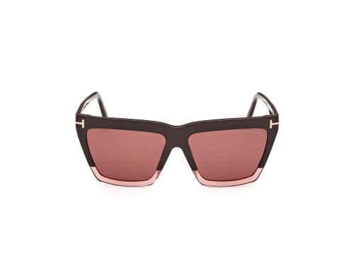 Tom Ford FT1110 EDEN - 50Z - 56 Sonnenbrillen Braun, Rosa Eckig