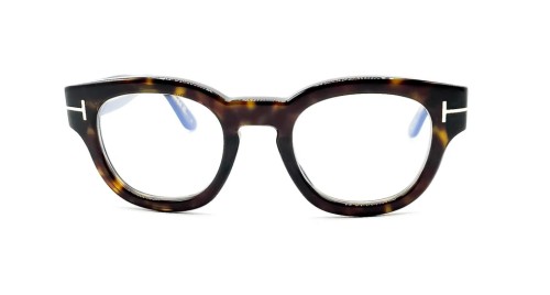 Tom Ford TF6028-B ICON COLLECTION - 052 - 49 - MIT BLAU-VIOLETTEM LICHTFILTER-GLÄSERN Brillenfassungen Kissenform (Abgerundet)
