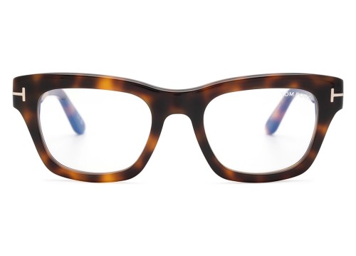 Tom Ford TF6036-B - 053 - 52 - MIT BLAU-VIOLETTEM LICHTFILTER-GLÄSERN Brillenfassungen Havanna Eckig