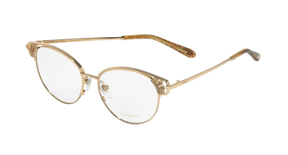 Chopard VCHC51S - 300Y - 53 Brillenfassungen Gold Kissenform (Abgerundet)