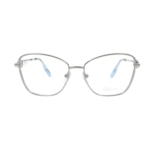 Chopard VCHF15S - 0579 - 55 Brillenfassungen Silber Cat Eye