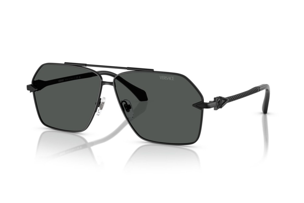 VERSACE VE2284 - ​143687 - ​63 Sonnenbrillen Schwarz Pilot (Aviator)