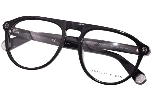 Philipp Plein VPP016 PASSION - 0700 - 54 Brillenfassungen Schwarz Pilot (Aviator)