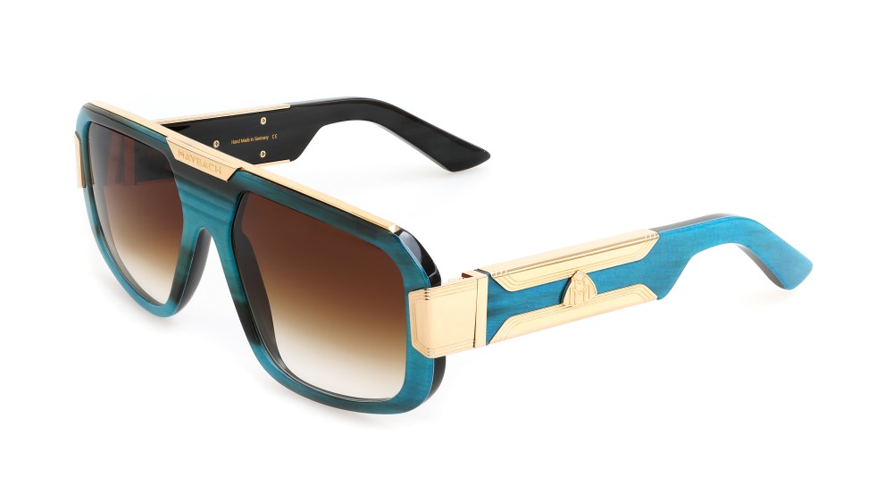 Maybach THE BOSS II - MG-HCB-Z33 - 59 - VERGOLDET (GOLD PLATED) Sonnenbrillen Pilot (Aviator)