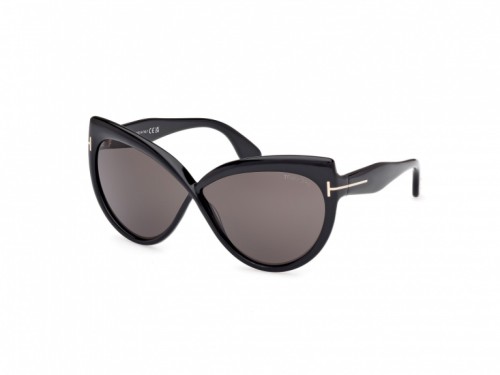 Tom Ford FT1196 BEATRICE ECO - 01A - 65 Sonnenbrillen Schwarz Schmetterling