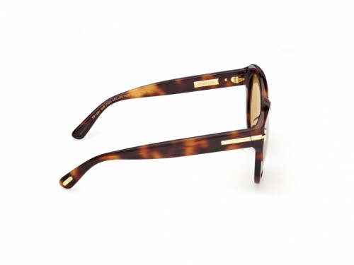 Tom Ford FT1251 ICON COLLECTION - 53E - 57 Sonnenbrillen Havanna Kissenform (Abgerundet)