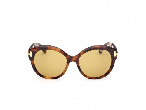 Tom Ford FT1251 ICON COLLECTION - 53E - 57 Sonnenbrillen Havanna Kissenform (Abgerundet)