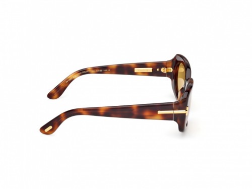 Tom Ford FT1253 ICON COLLECTION - 53E - 54 Sonnenbrillen Havanna Eckig