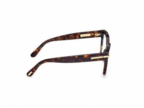 Tom Ford TF6030-B ICON COLLECTION - 052 - 53 - MIT BLAU-VIOLETTEM LICHTFILTER-GLÄSERN Brillenfassungen Havanna Eckig