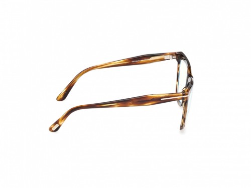 Tom Ford TF6064-B - 055 - 56 - MIT BLAU-VIOLETTEM LICHTFILTER-GLÄSERN Brillenfassungen Havanna Cat Eye