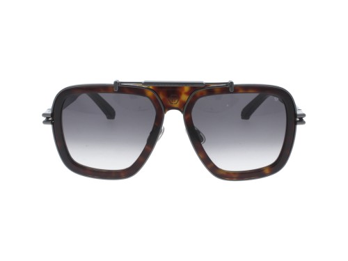 Philipp Plein SPP109 ICON - 0722 - 57 Sonnenbrillen Havanna Pilot (Aviator)