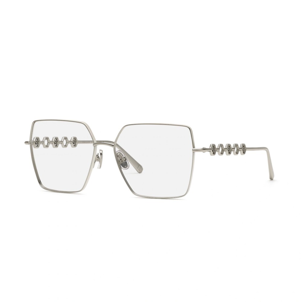 Philipp Plein VPP071 DELIGHT - 0523 - 57 Brillenfassungen Silber Eckig