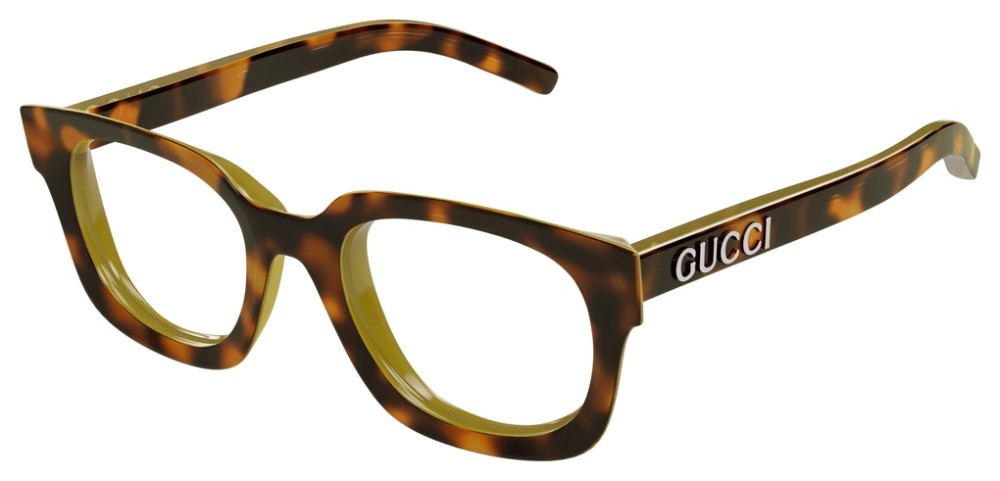 Gucci GG1721O - 002 - 50 Brillenfassungen Havanna Eckig