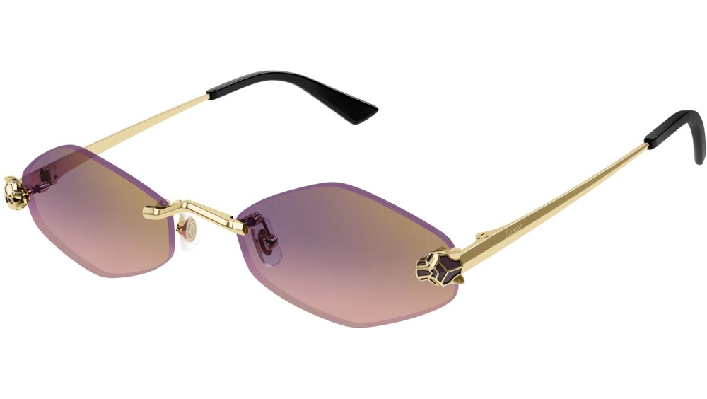 Cartier CT0433S - 004 - 55 Sonnenbrillen Eckig/Oval
