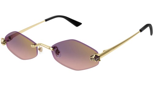 Cartier CT0433S - 004 - 55 Sonnenbrillen Eckig/Oval