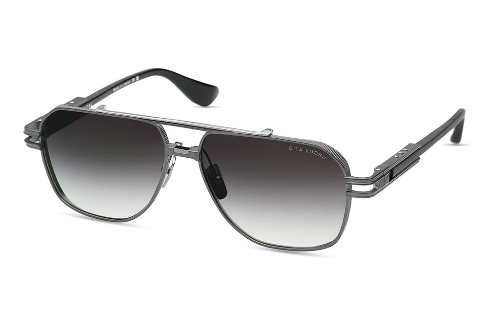 Dita KUDRU DTS436-A - 02 - 61 Sonnenbrillen Schwarz Pilot (Aviator)