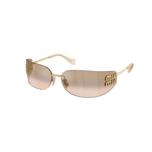 MIU MIU MU A51S - 5AK20P - 75 Sonnenbrillen Gold Oval