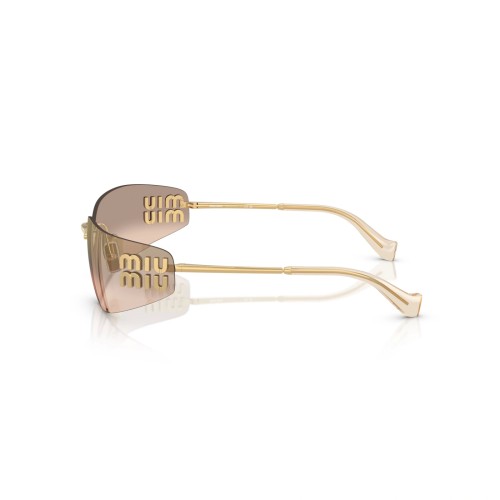 MIU MIU MU A51S - 5AK20P - 75 Sonnenbrillen Gold Oval