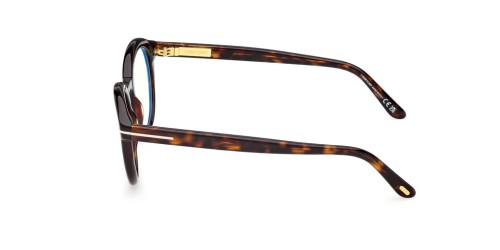 Tom Ford TF6061-B - 052 - 50 - MIT BLAU-VIOLETTEM LICHTFILTER-GLÄSERN Brillenfassungen Rund