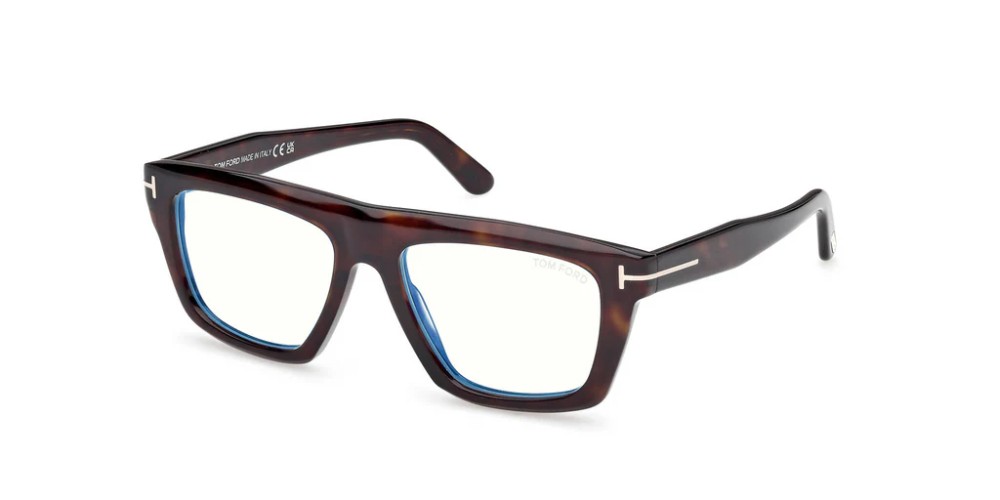 Tom Ford TF6059-B ECO - 052 - 54 - MIT BLAU-VIOLETTEM LICHTFILTER-GLÄSERN Brillenfassungen Eckig