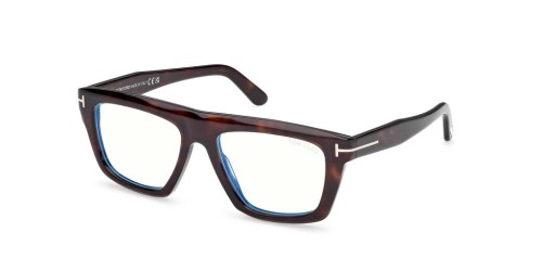 Tom Ford TF6059-B ECO - 052 - 54 - MIT BLAU-VIOLETTEM LICHTFILTER-GLÄSERN Brillenfassungen Eckig