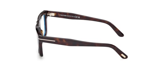 Tom Ford TF6059-B ECO - 052 - 54 - MIT BLAU-VIOLETTEM LICHTFILTER-GLÄSERN Brillenfassungen Eckig