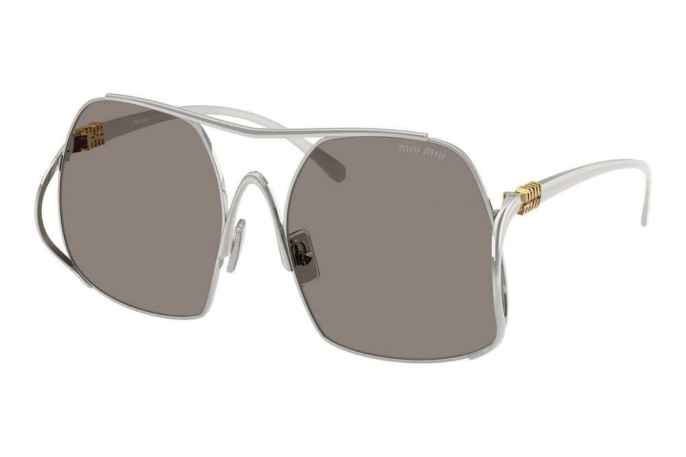 MIU MIU MU A55S - ​1BC80Q - ​57 Sonnenbrillen Silber Eckig