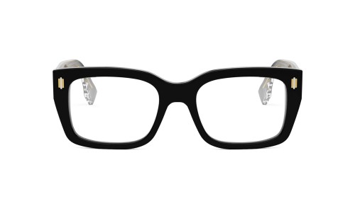 Fendi FE50094F - 001 - 52 Brillenfassungen Schwarz Eckig