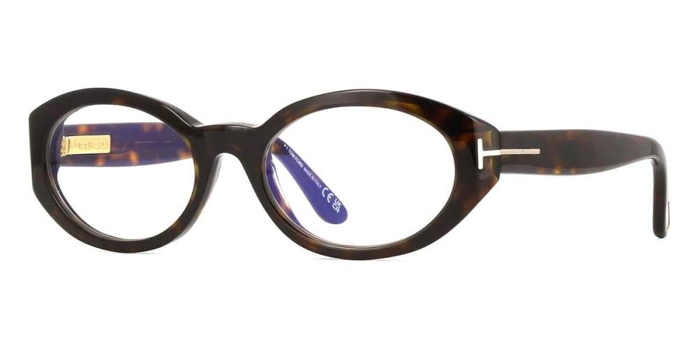 Tom Ford TF6067-B ECO - 052 - 54 - MIT BLAU-VIOLETTEM LICHTFILTER-GLÄSERN Brillenfassungen Oval